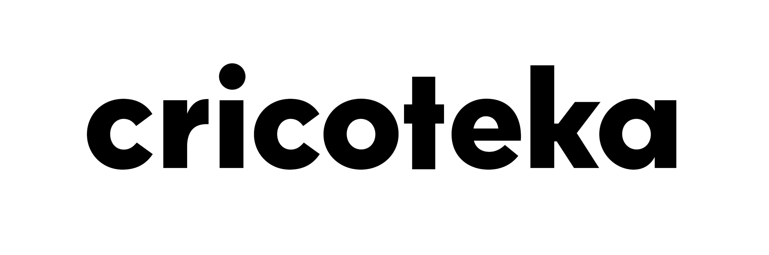 Logotyp: czarny napis Cricoteka na białym tle