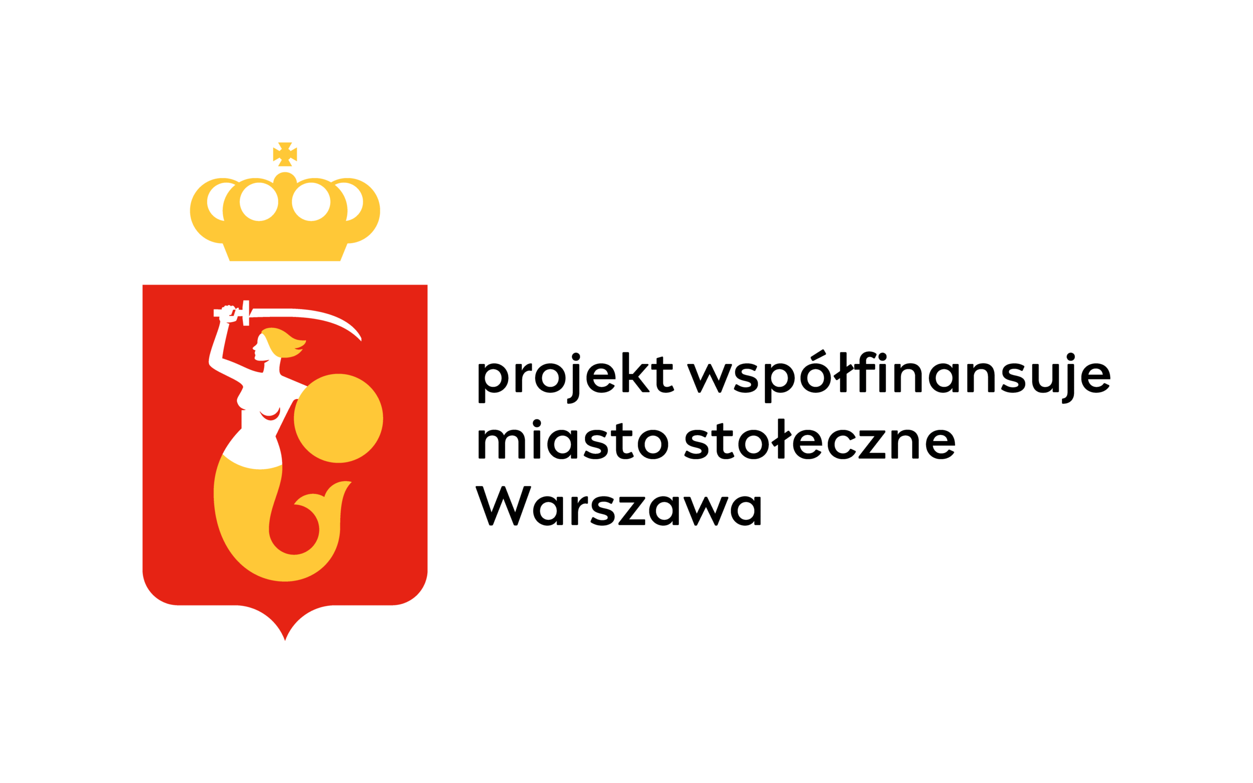 Logotyp: Projekt współfinansuje miasto stołeczne Warszawa